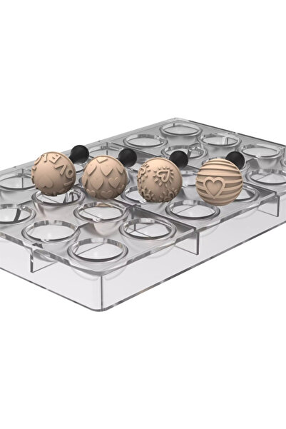 silikomart Polycarbonate mold kit for chocolate pralines and 4 stamps, Siliko...