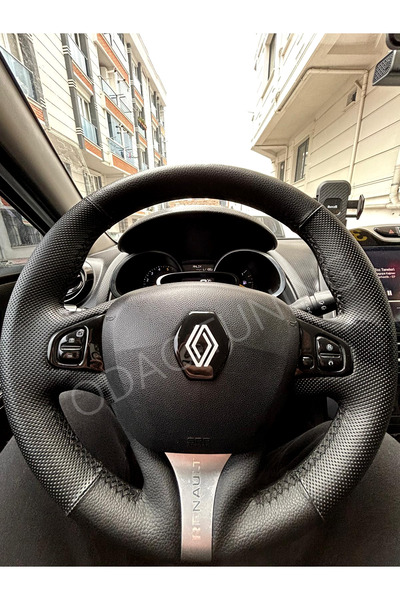 ODAC TUNING شعار رينولت، شعار على عجلة القيادة، شعار جديد من نوع 5D، ملصق شعا...