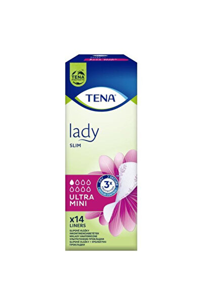 TENA Lady Slim Ultra Mini Liners – Absorbante Zilnice pentru Incontinență Ușo...