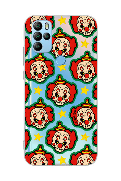 FLAMENKO حافظة هاتف شفافة بنمط المهرج متوافقة مع OMIX X300 / X500