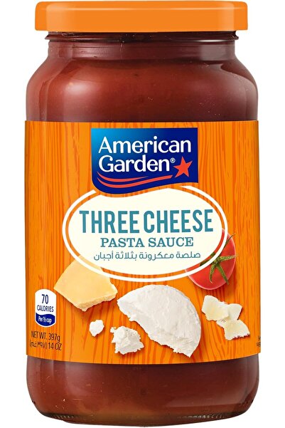 american garden Three Cheese Pasta Sauce, Vegetarian, Gluten-Free, 397g