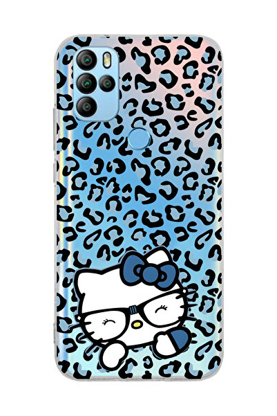 FLAMENKO حافظة هاتف شفافة بنمط كيتي متوافقة مع جهاز General Mobile GM 21 Pro