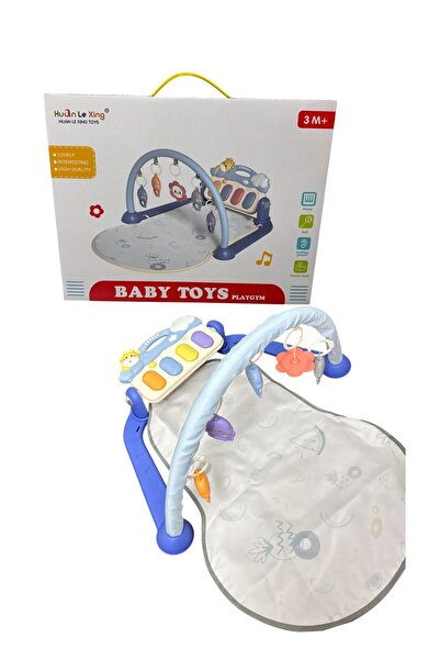 ADIRI SHOP Saltea pentru bebeluși, arcadă cu jucării suspendate și panou cu p...