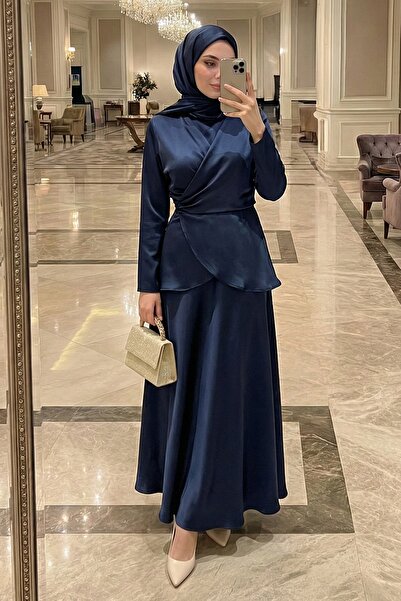 InStyle Spanish Kol Saks Blue Satin Suit