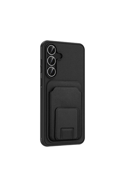 Apsuwa حافظة سامسونج جالاكسي S25 FE من السيليكون مع حامل بطاقة بيكارت