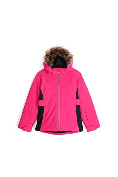 Spyder Children's Ski Jacket Lola 2024-Pink/Black-16