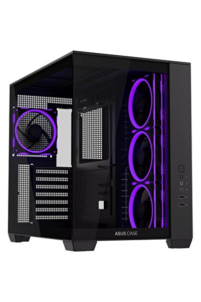 ASUS Carcasa A32 PLUS TG ARGB, Middle Tower, Tempered glass, Negru