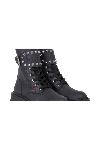 ANNASIA SHOES LISA Boots - Black Leather