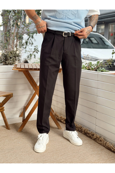 manch collection Капустяні штани з плісированими штанинами, чорні