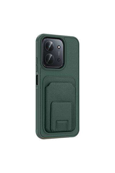 Apsuwa حافظة ريدمي 15C من السيليكون مع حامل بطاقة بيكارت