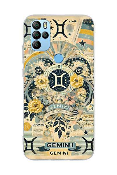 FLAMENKO حافظة هاتف شفافة بنمط برج الجوزاء متوافقة مع جهاز General Mobile GM ...