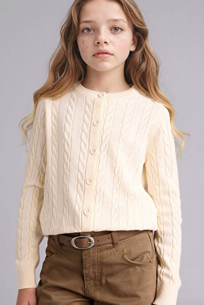 DeFacto Cardigan cu guler rotund pentru fete G6979A826SP