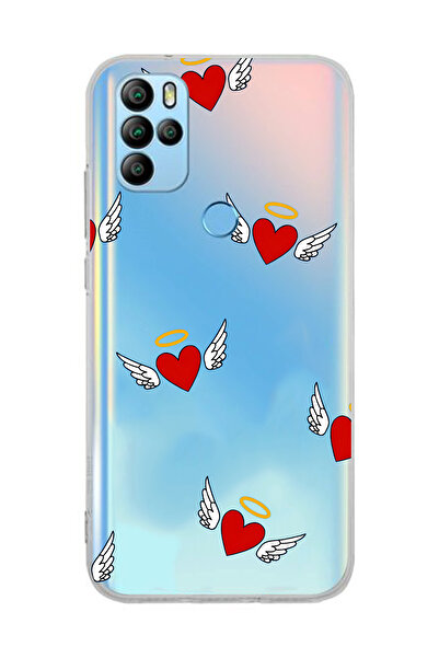 FLAMENKO Omix X300 / X500 Compatible Angel Heart Pattern Transparent Phone Case