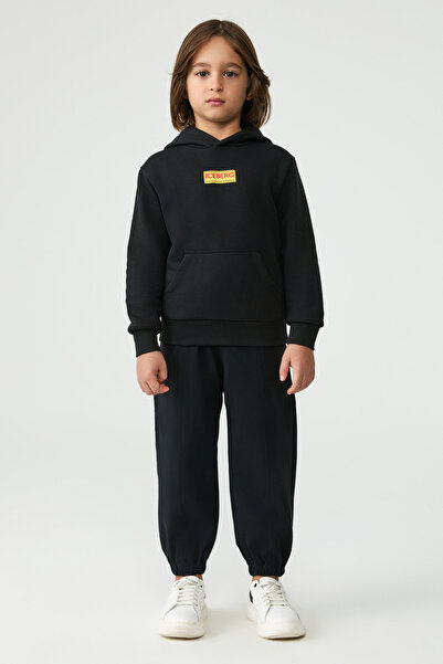 Iceberg سويت شيرت أسود للأولاد