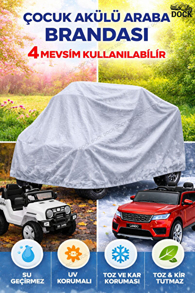 Dock ÇOCUK AKÜLÜ ARABA GRİ BRANDA ( 4 MEVSİM KORUMA)