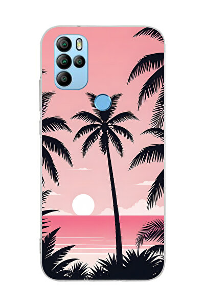 FLAMENKO حافظة هاتف شفافة بنمط راحة اليد متوافقة مع جهاز General Mobile GM 21...