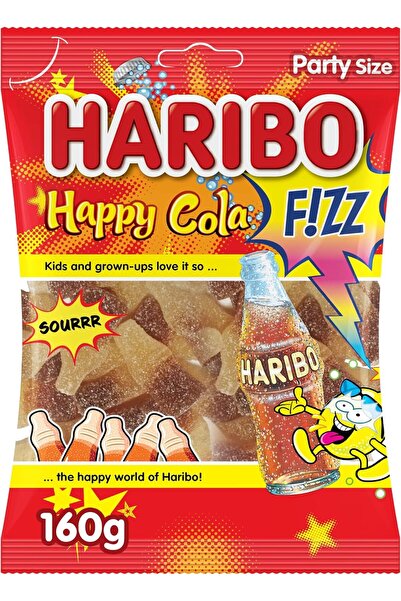 Haribo Jelly Candy Fizz Happy Cola, 160 Gm