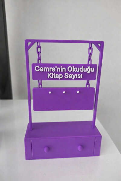 Kal Studio Kişiye Özel Kitap Okuma Sayacı-İsimli Kitap Takip Panosu