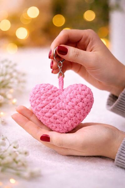 AresTokaAksesuar ΒΕΛΟΥΔΙΝΗ ΧΕΙΡΟΠΟΙΗΤΗ ΠΛΕΚΤΗ ΚΑΡΔΙΑ ΜΠΡΕΛΟΚ ΤΣΑΝΤΑΣ CHARMI