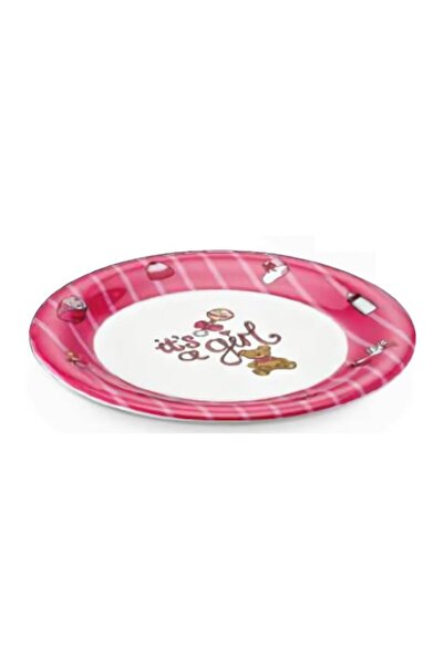Külsan Thermoset Baby Life Çukur Baby Plate, 21 Cm, Pink