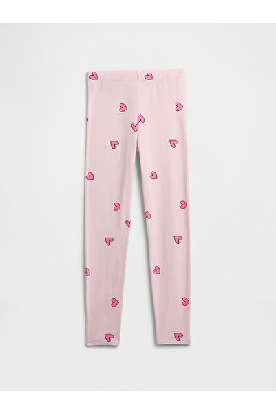 GAP Kız Çocuk Pembe Stretch Jersey Tayt