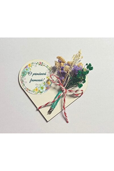 OEM MARTISOR Heart with magnet, with dried flowers🌸