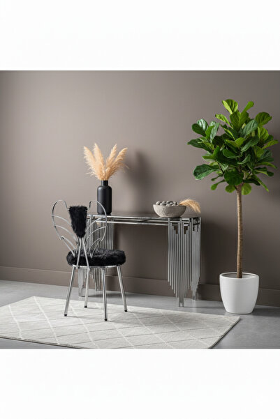 Hediselim Piyano Model Ultra Lak Kaplama Gümüş Dreasuar Puf