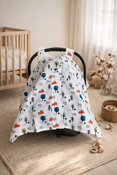 Heianmono Kids 2 Kat Önden Çıtçıtlı %100 Pamuk Müslin Puset Örtüsü