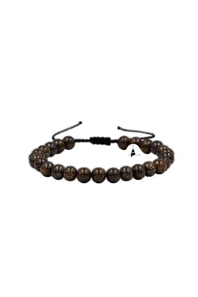Bemenda Bronzite 6mm Ladder Closure Natural Stone Bracelet Standard