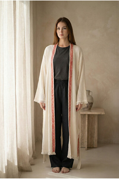 ZERLA Babylon Bamboo Kimono Robe- Lightweight. Handmade in Turkey