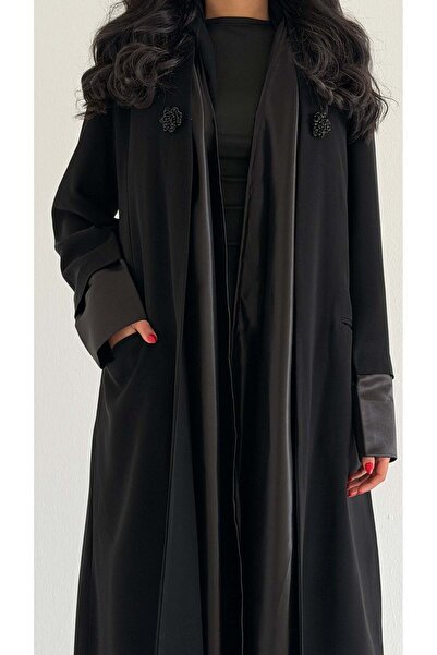 AYA MW2032 - عبايه كوبرا مع تدخيلة قماش تفته واضافه تدخلية اكسوار