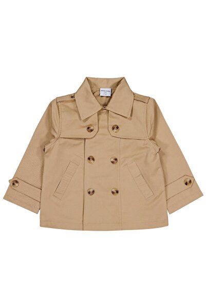 Pierre Cardin Shirt Collar 2-5 Years Old Coat - Beige 5-6 Years Old