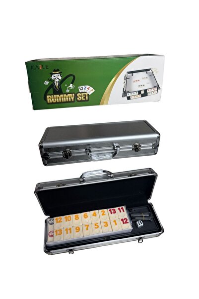 ADIRI SHOP Joc Rummy cu tablă și valiză de depozitare, 106 piese