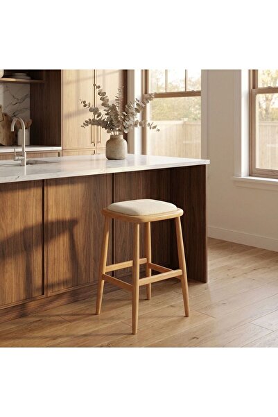 silla Concept Odin Bar Tabure Naturel Ahşap Ada Taburesi