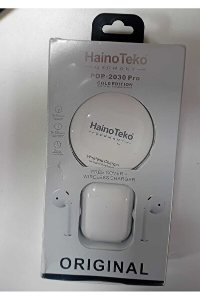 Generic Haino Teko Pop 2030 Pro Wireless Airpod with Cover and Wireless Charger