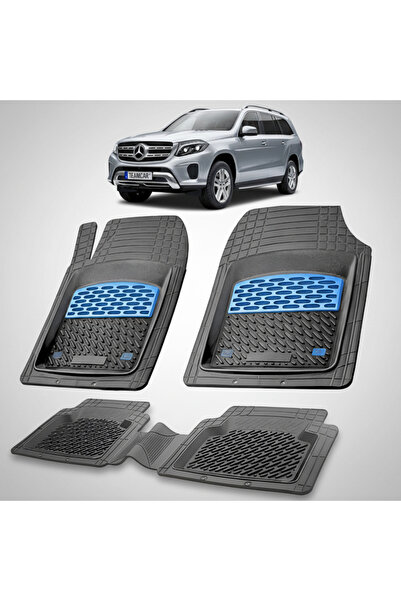 TEAMCAR Mercedes-Benz GLS Compatible Floor Mats X167 2019-2025 | Blue