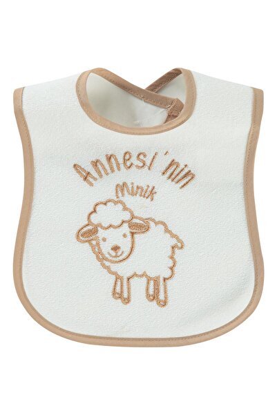 Civil Baby مريلة أطفال مطرزة بتصميم خروف صغير من Annesi'Nin - ستاندرد ستاندرد