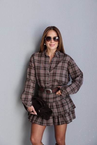 Purple by Banu Plaid Shirt