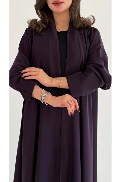 AYA MWT1088 - عباية كريب سادة بقصة جميلة