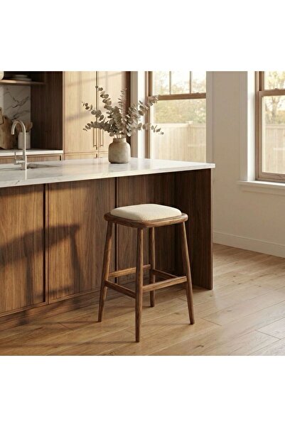 silla Concept Odin Bar Tabure Ceviz Ahşap Ada Taburesi