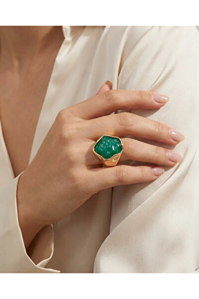 Dorvina مجموعة خواتم نسائية من 3 قطع مصنوعة من النحاس المقاوم للصدأ باللون ال...