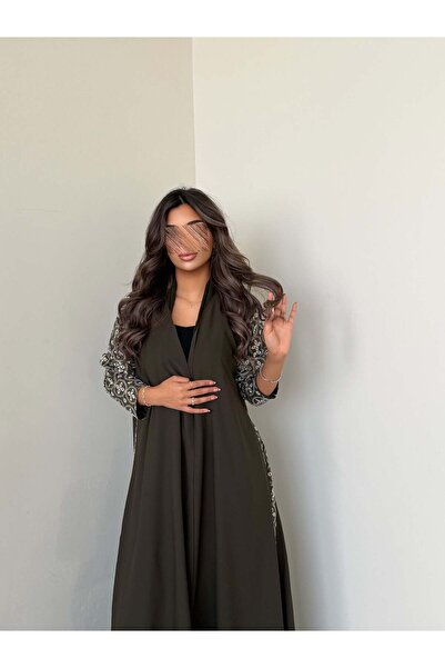 AYA MWT767 - Crepe Abaya with Indian Linen Trim