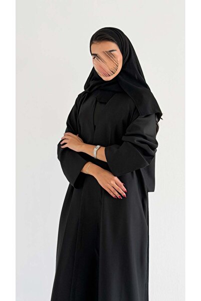AYA MW2072 - A-line abaya with added back pleats, jacquard