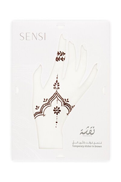 SENSİ Nqshah Henna Temporary Tattoo #2 Brown