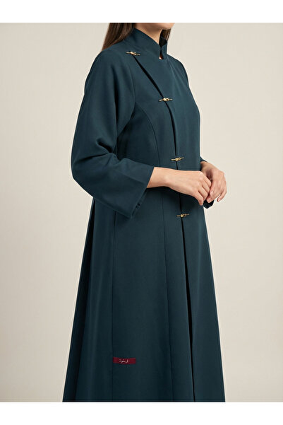 AYA MWE109 - Blazer Abaya with Gold Trim