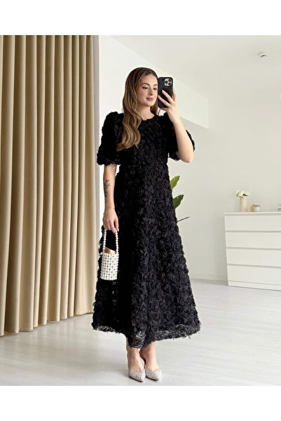 tiamoda ROSELLA Balon Kol Tasarım Elbise