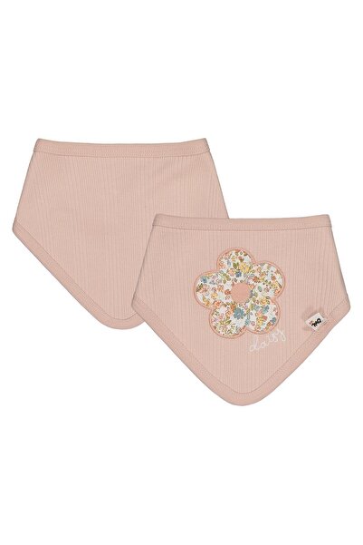 Civil Baby Bavetă pentru bebeluși cu bandă de culoare - Pudră