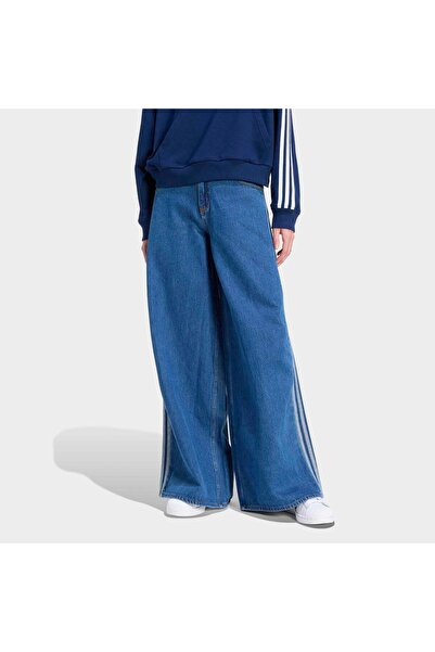 adidas Firebird Adilenium Kadın Lacivert Jean Pantolon (KD2906)