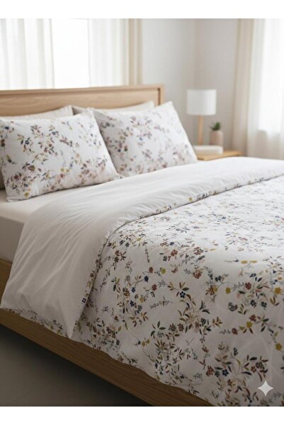 NİĞTEX King Size Floral Duvet Cover Set - Without Sheets