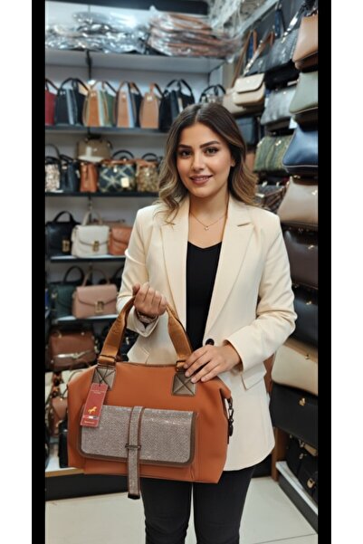 eflanmoda Miami Polo Large Size Women's Hand and Shoulder Bag Suitable for Da...